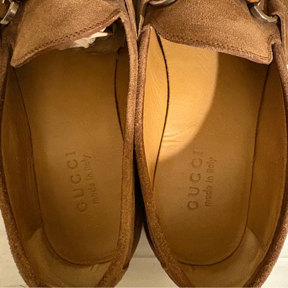 GUCCI tan suede loafers - Picture 5 of 10
